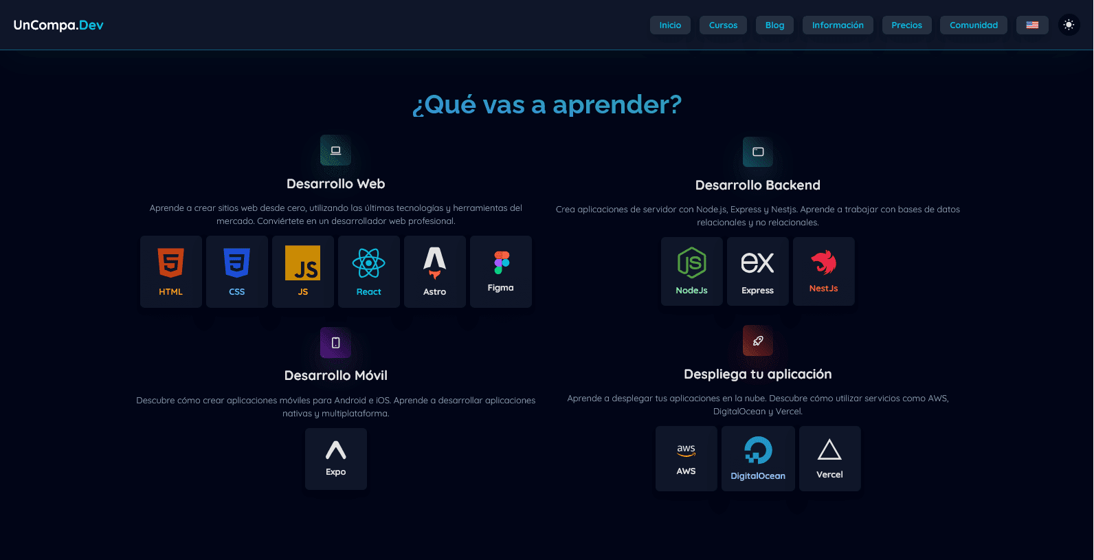 Captura de pantalla 4 del proyecto UnCompaDev